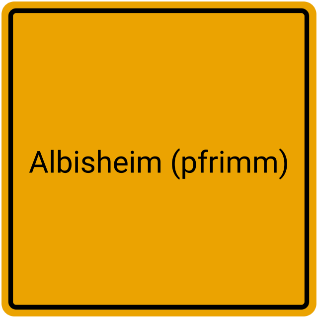 Meldebestätigung Albisheim (Pfrimm)
